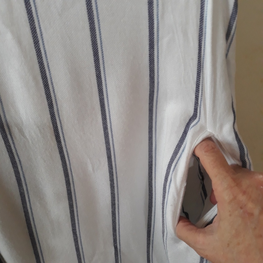 Allen Schwartz | Julie Sleeveless Stripe Dress - Picture 6 of 8